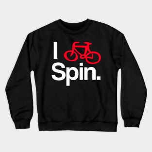 I Spin Bike Cycling-Biking Workout Design Crewneck Sweatshirt